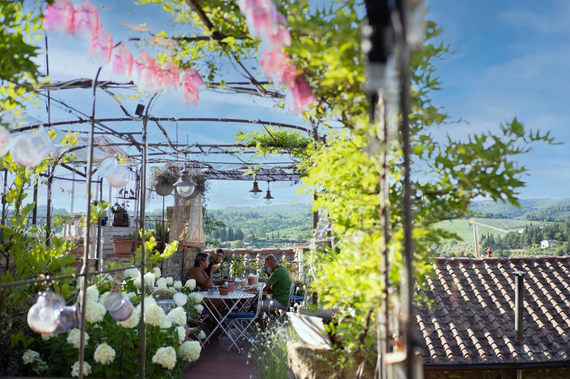 特拉兹德尔池昂提酒店 San Donato in Poggio 外观 照片